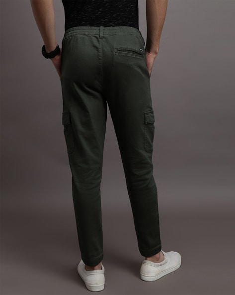 Buy Olive Green Track Pants for Men by CROCODILE Online