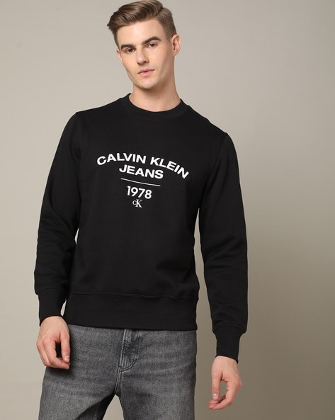 Buy Black Sweatshirt & Hoodies for Men by Calvin Klein Jeans