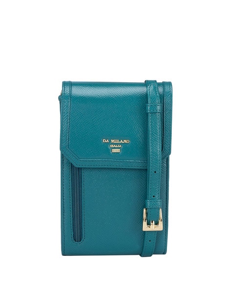 Buy Da Milano Beige Leather Hobo Bag Online