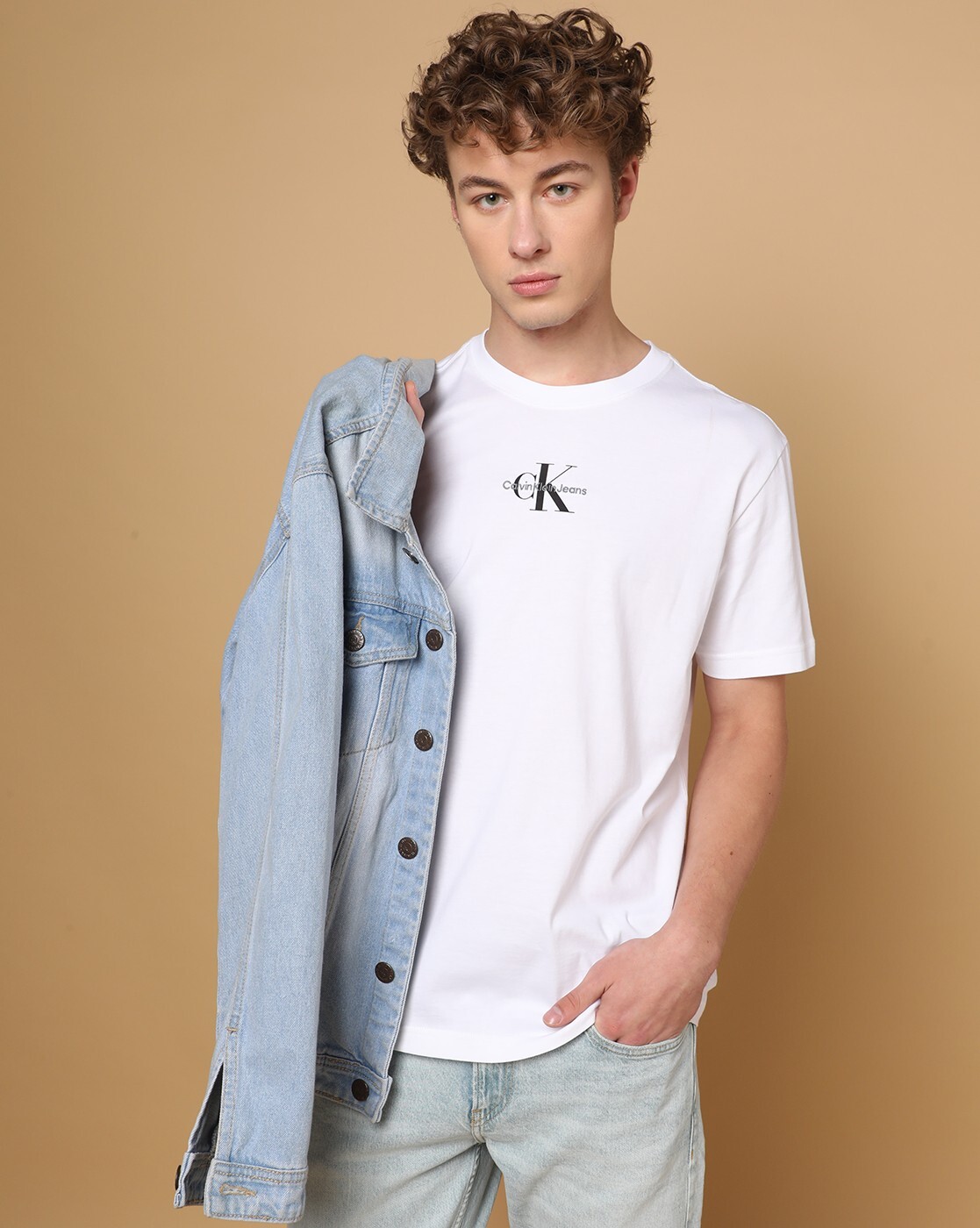 Calvin Men Buy White Tshirts Klein Jeans Online by for