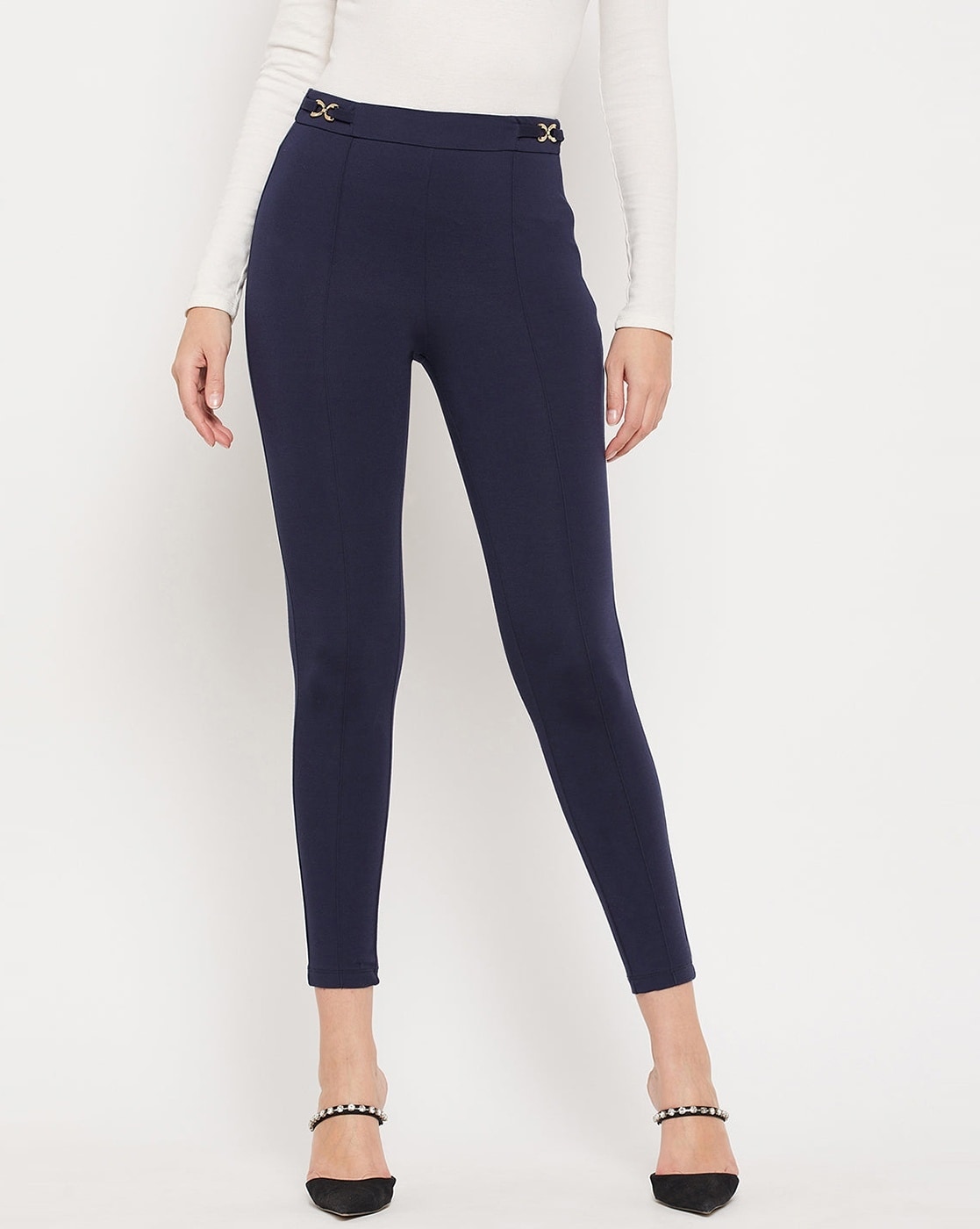 Mid-Rise Cotton Jeggings