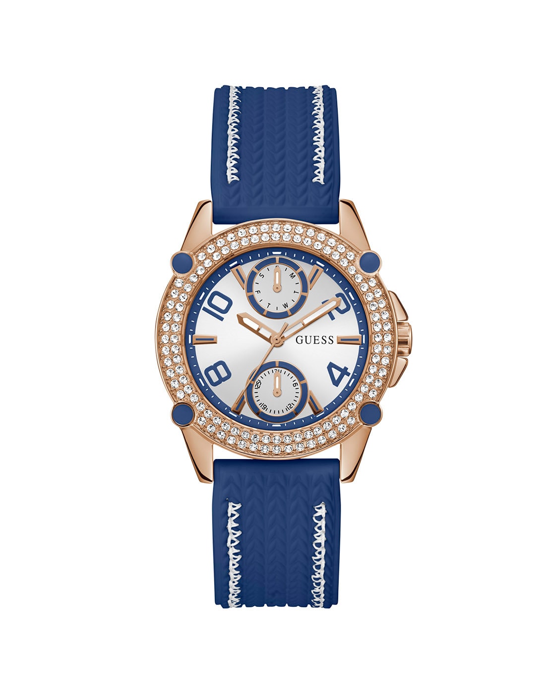 Guess Multi-Function Blue Dial Blue Ion-plated Ladies Watch U0027L3 –  Watches of America