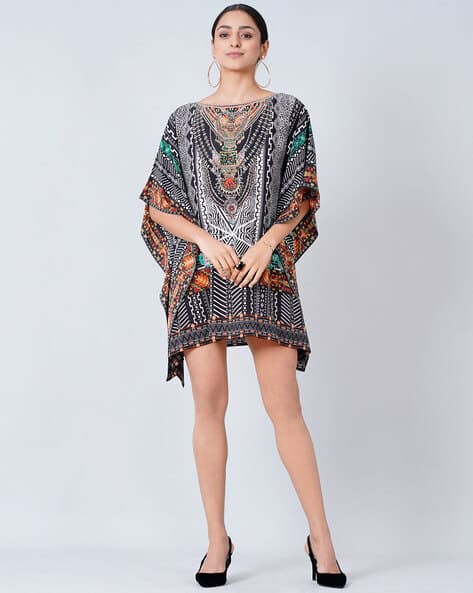 Printed A-Line Dress