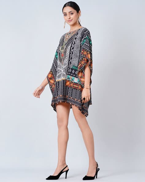 Printed A-Line Dress