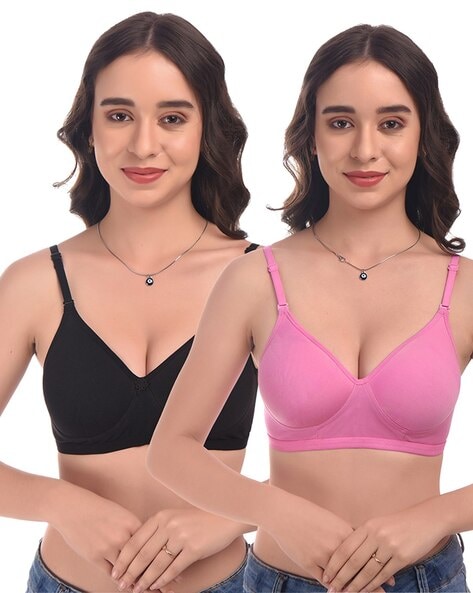 Buy Black & Pink Bras for Women by ELINA Online