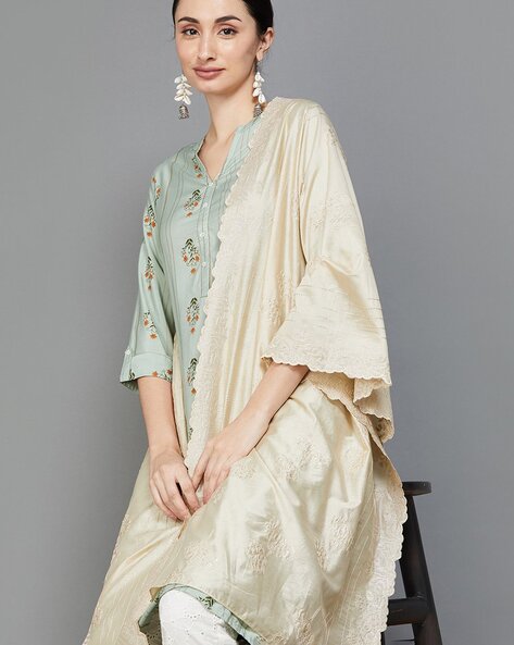 Embroidered & Embellished Dupatta Price in India