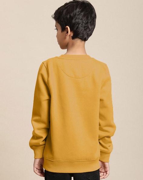 Buy Yellow Sweatshirts Hoodie for Boys by KIDSVILLE Online Ajio