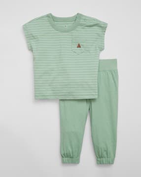 gap kids Striped T-Shirt & Joggers Set-picture-45