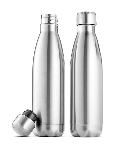 Signoraware Charger Shaker Bottle Stainless Steel, Set of 1, 500 ml, Silver