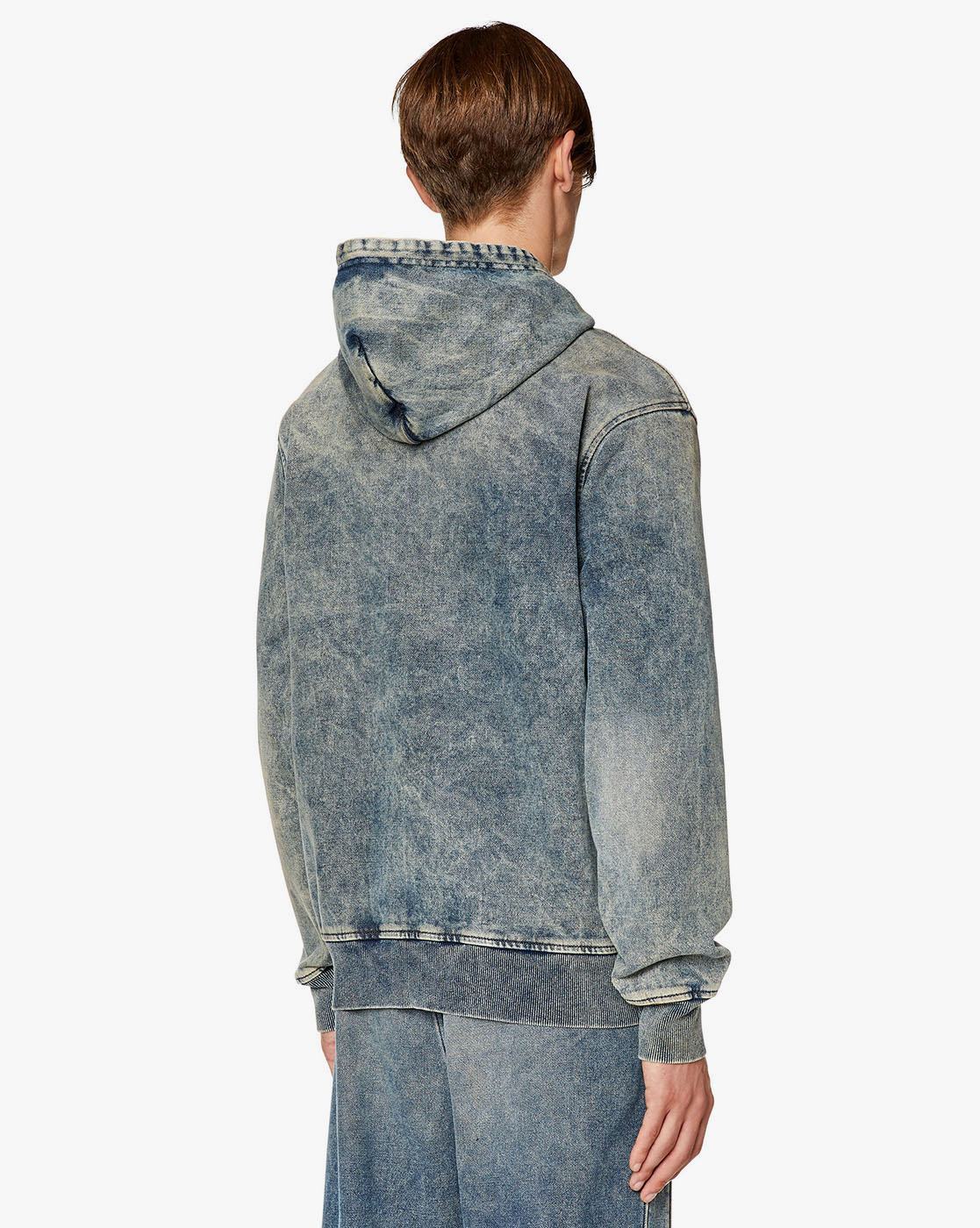 fcity.in - Inspire The Next Light Blue Washed Denim Hoodie Jacket / Fancy
