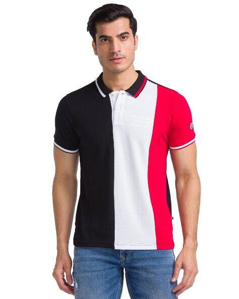 PARX Colourblock Polo T-Shirt
