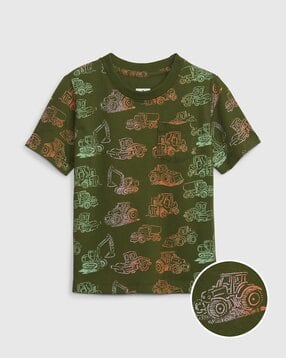 gap kids Boys All-Over Print Relaxed Fit Round-Neck T-Shirt-picture-32