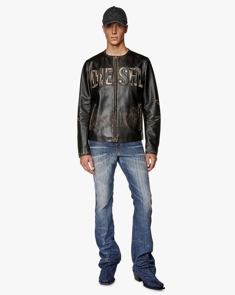 Buy DIESEL L-MET Multi Regular Jackets | Black Color Men | AJIO LUXE