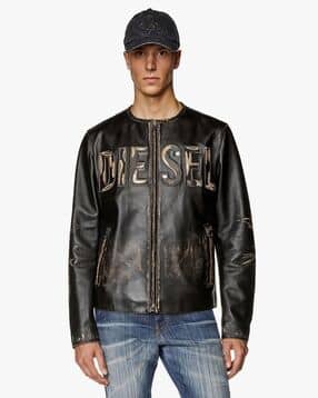 ◆DIESEL 最新作◆レザージャケット L-MET-VERT/Black◆ DIESEL L-Met-Vert Jacket in Black for Men | Lyst
