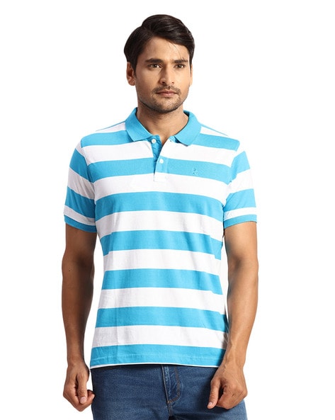 Parx Striped Polo T-Shirt