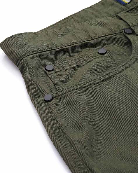 Buy Olive Trousers & Pants for Men by BENE KLEED Online