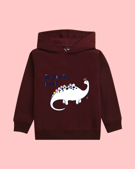 Girls burgundy clearance hoodie