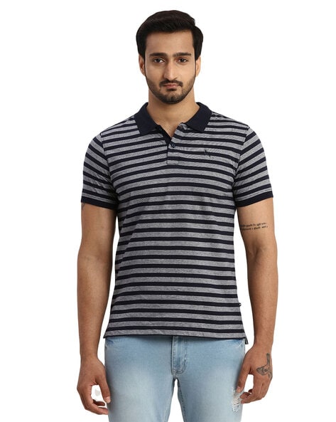 Parx Striped Polo T-Shirt