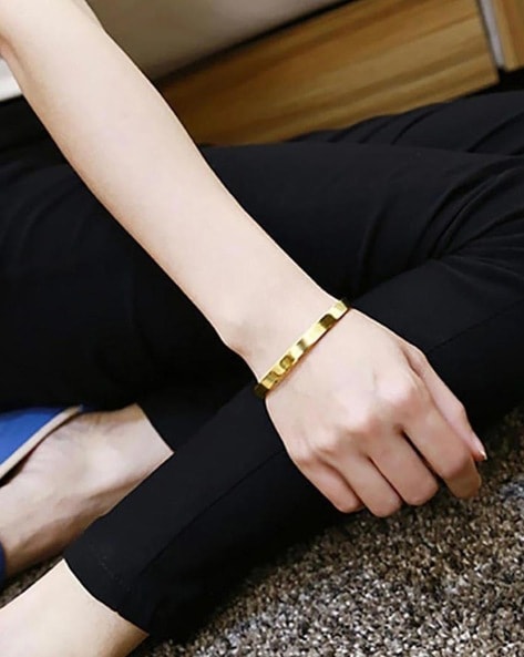 Wide Bangles Minimalist Alloy Gold Color Bracelets For Women Accessories Fashion  Jewellery Engagement Party Gift 2020