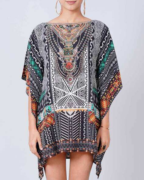 Printed A-Line Dress