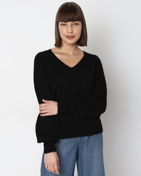 Vero Moda Ribbed V-Neck Pullover