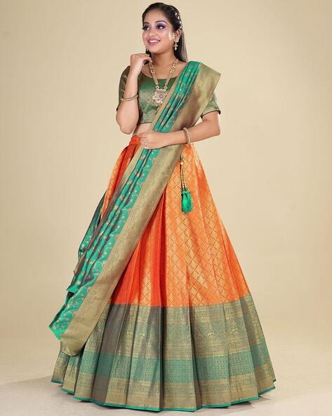 Buy online Foil Print Kalidar Lehenga Choli Shrug Set from ethnic wear for  Women by Juniper for ₹8997 at 0% off | 2024 Limeroad.com