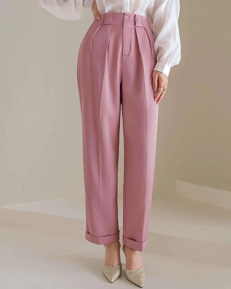 KOTTY Flared Women Pink Trousers - Buy KOTTY Flared Women Pink