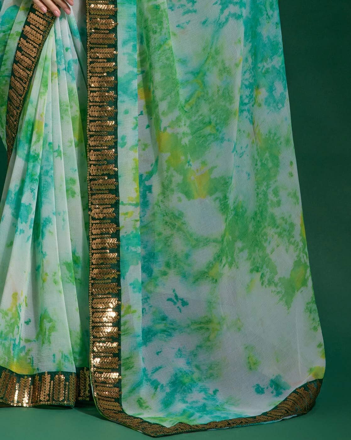 Stylish Multicolor Tie And Dye Chiffon Dupatta - Shop Now! – Luxurion World