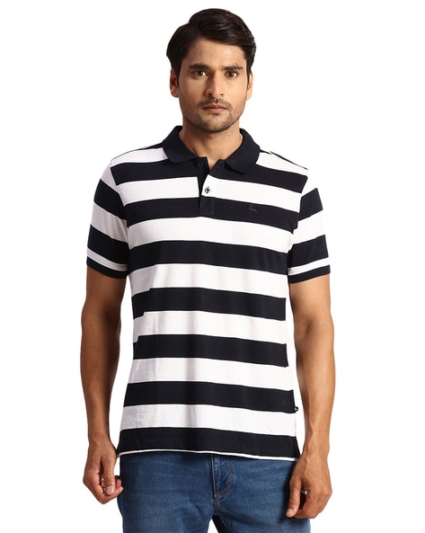 Parx Striped Polo T-Shirt