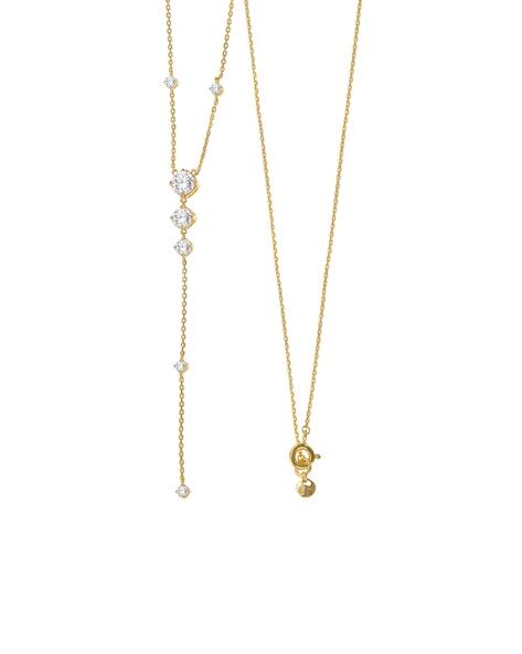 Buy Michael Kors Gold-Plated Stone-Studded Necklace | Gold Color