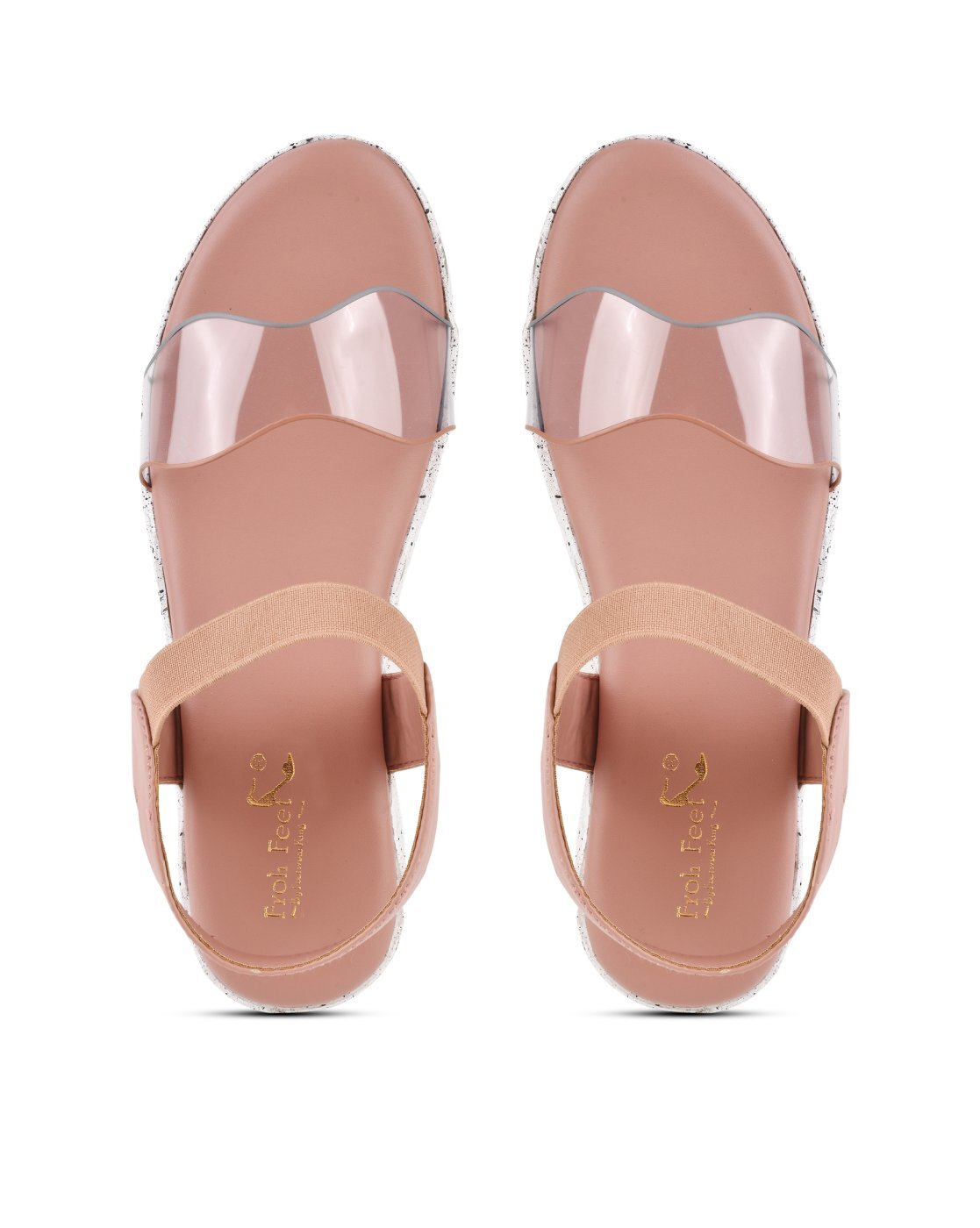 FROH FEET Peach Women's Fashion Sandals Light Weight, Comfortable