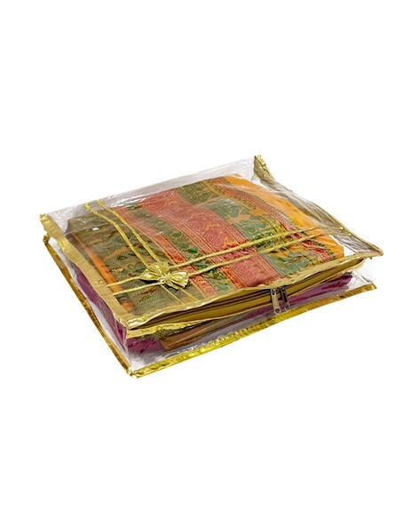 Indian Non Woven Saree Cover Set Saree Storage Bags Storage Organizer 6  Piece | eBay