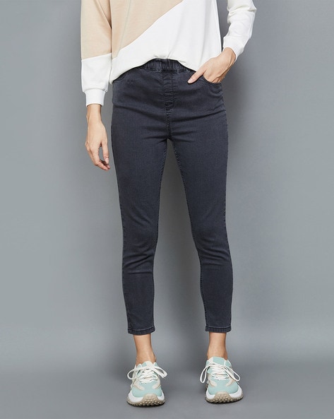 Buy Grey Jeans & Jeggings for Women by Hidden Love Online | Ajio.com