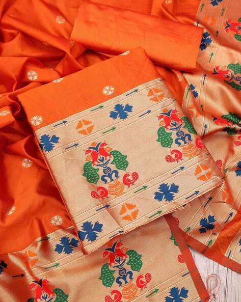 Tapeta Silk Woven 3-Piece Dress Material Price in India