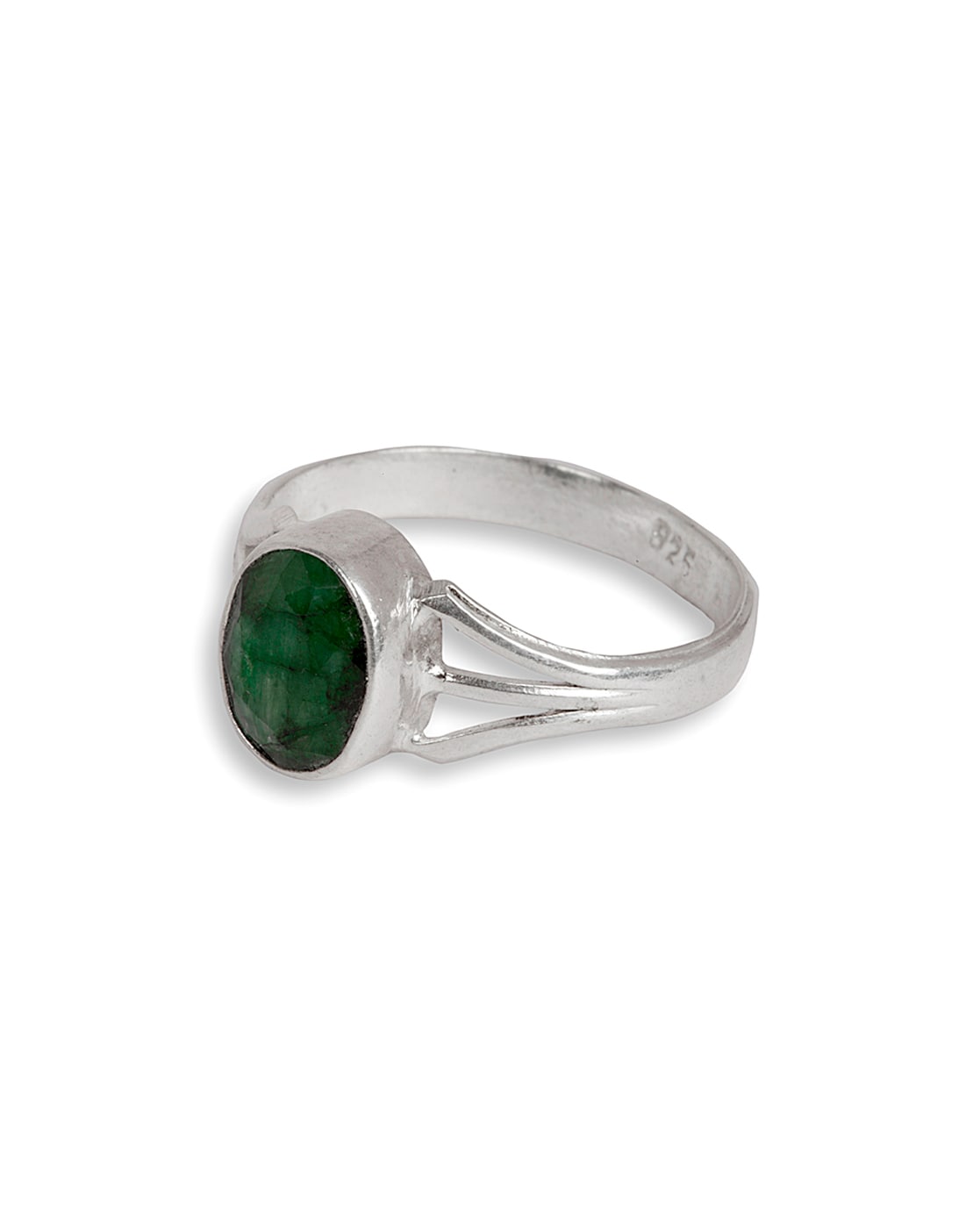 Gold Palleted Natural Emerald Silver Panna Ring Certified for Women's and  Men's | eBay