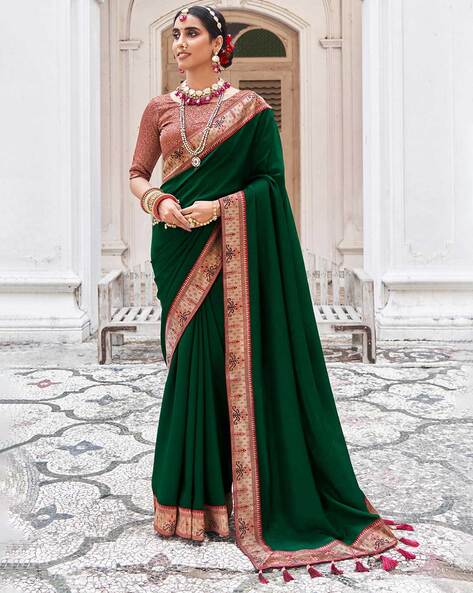 Buy Beige Sarees for Women by Indie Picks Online | Ajio.com