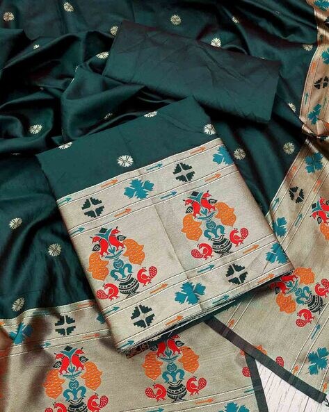 Tapeta Silk Woven 3-Piece Dress Material Price in India