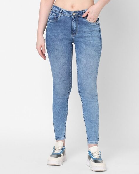 Buy DOLCE CRUDO High Rise Acid Wash Denim Mom Fit Women's Jeans | Shoppers  Stop