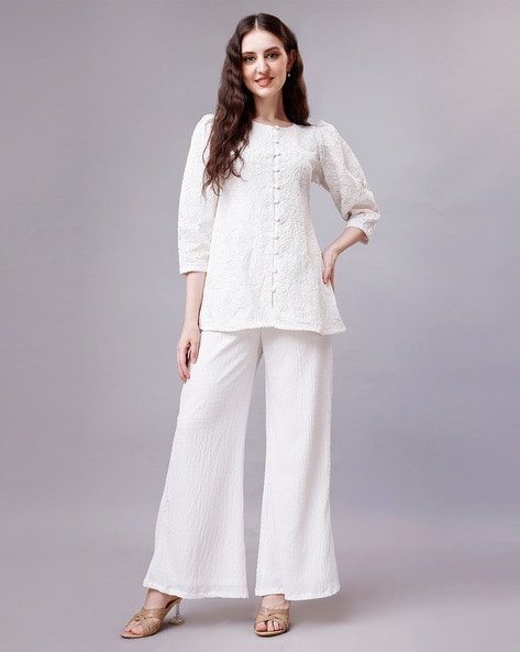 Buy OFF-WHITE SUMMER BEACH CO-ORD SET for Women Online in India