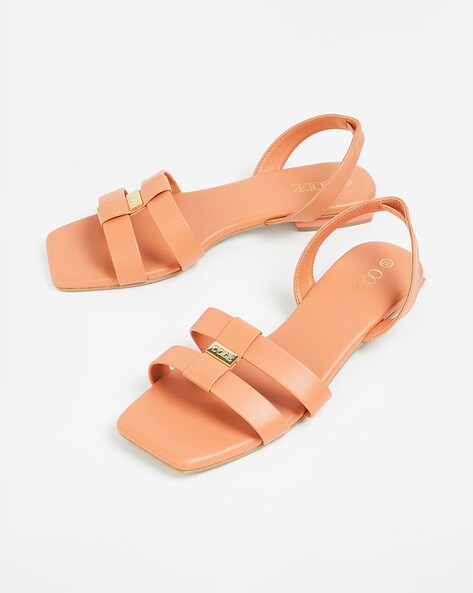 Open Toe Slip On Sandals