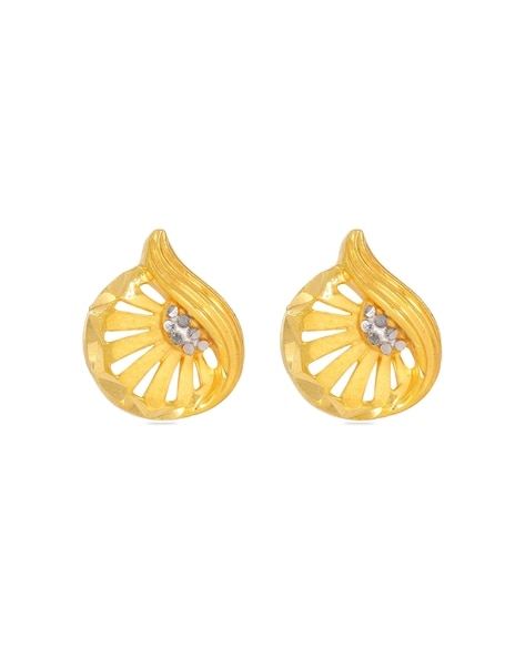 Buy Bhima Jewellers 22K Yellow Gold Earrings for Women,4.47g. at Amazon.in