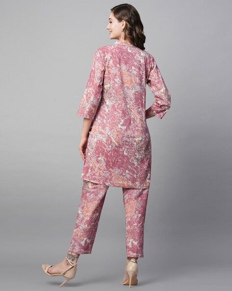  keusyoi Fashion Pink Formal Pant Suit 2 Piece Set
