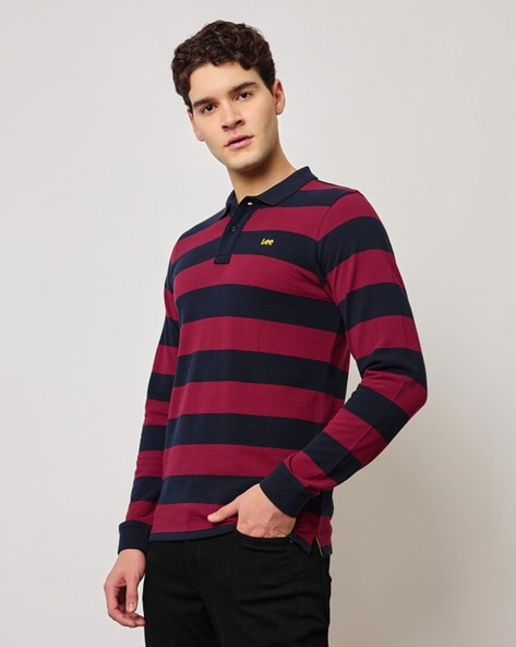 Lee Striped Slim Fit Polo T-Shirt