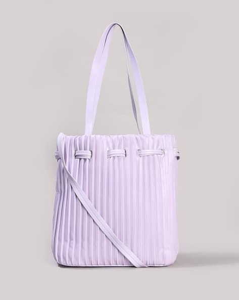 Encrustd Women Striped Buckle Bag