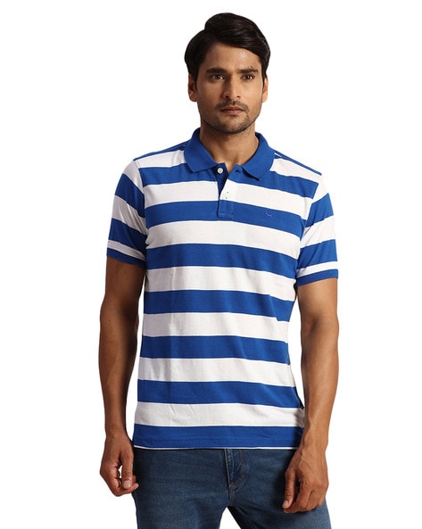 Parx Striped Polo T-Shirt