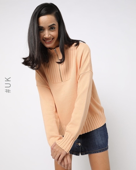 Buy Peach Sweaters & Cardigans for Women by Glamorous Online