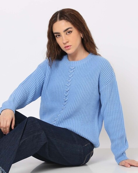 Round-Neck Relaxed Fit Sweater