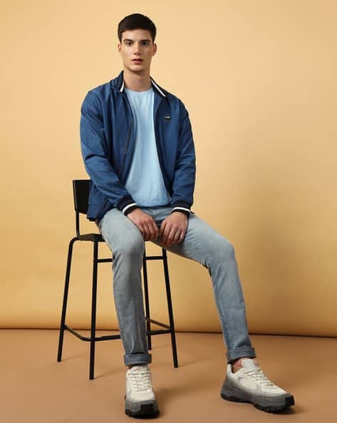 WRANGLER Zip-Front Regular Fit Biker Jacket