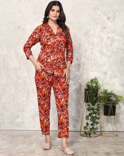 Plain Ladies Shirt Pant Co-ord Set, Waist Size: 30.0 at Rs 850/set in Agra
