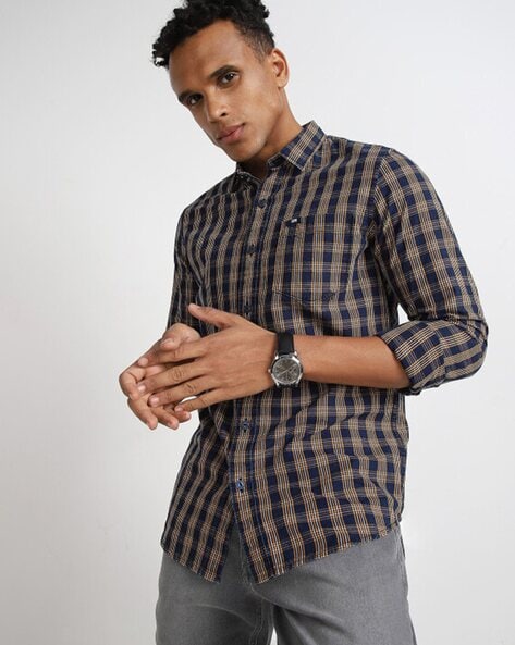 Lee Checked Slim Fit Shirt